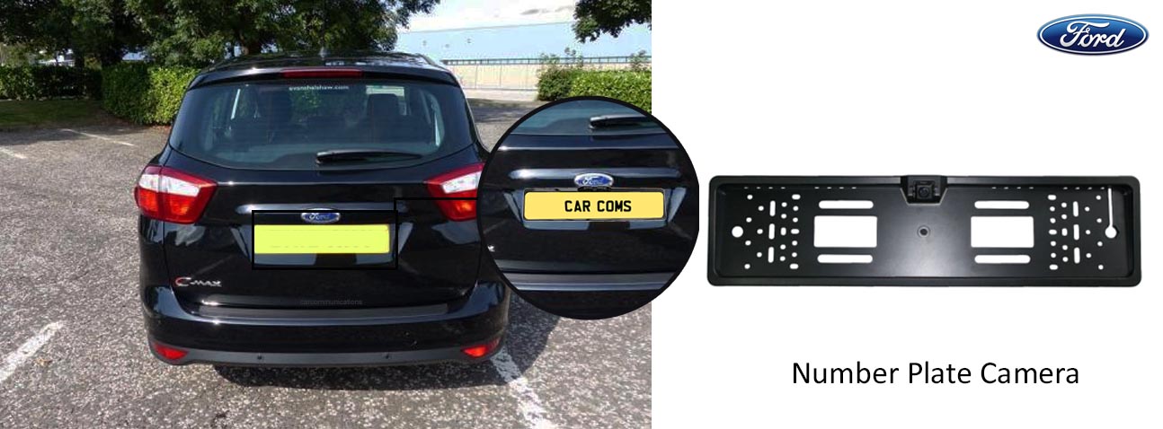 c-max reversing rear view number plate camera